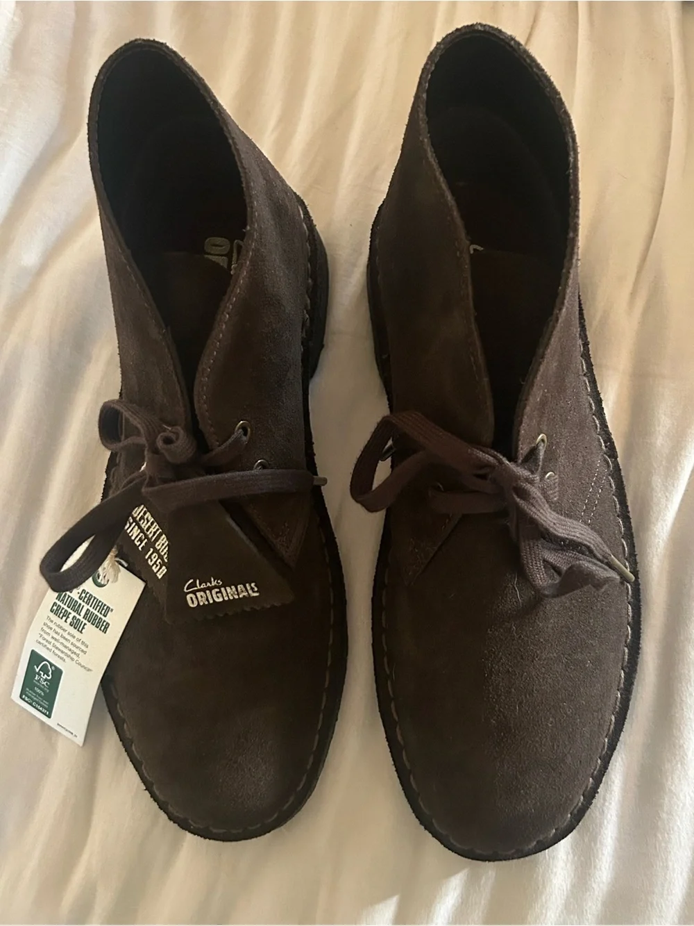 Clarks Brown Suede Desert Boots Chukka Original men’s 7 women’s 9
